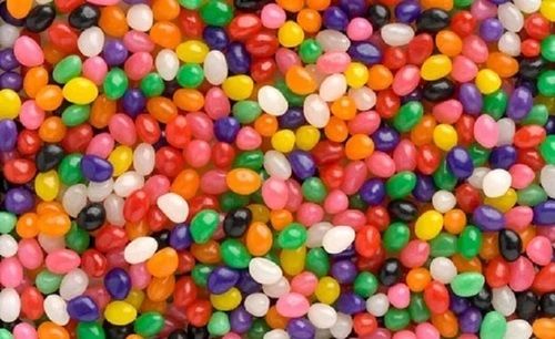Multicolor Piece Shape Packed Eggless Tasty Chewable Solid Sweet Jelly Beans