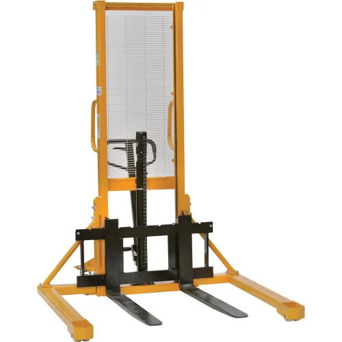 Yellow Polished Surface Rust Proof Easy To Operate Manual Hydraulic Stacker 