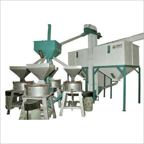 Low Noice Semi Automatic Wheat Flour Mill Machine For Industrial Use