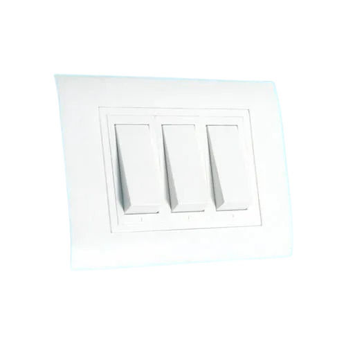 White Smooth Surface High Temperature Finished Plastic Electrical Switches