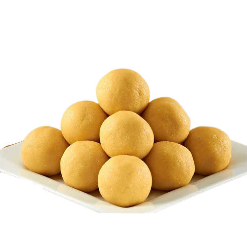 Sweet And Delicious Fried Soft Round Besan Laddu With 1 Week Shelf Life Carbohydrate: 12.9 Percentage ( % )