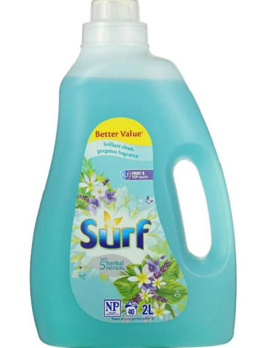 2 Liter Floral Fragrance Soft Water Quick Dry Liquid Detergents For Apparel