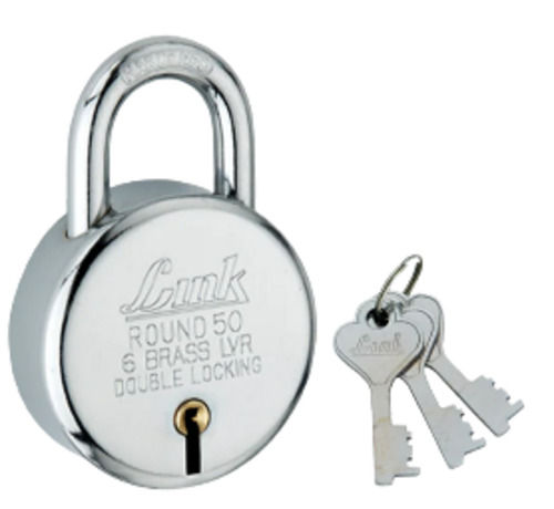 5X3X5 Inches Glossy Finish Stainless Steel Padlock With Three Keys Application: Doors