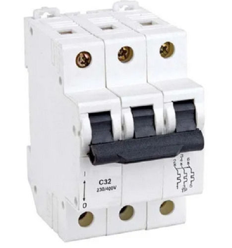 White 63 Ampere And 50 Hertz Based High Voltage Wall Mounted Miniature Circuit Breaker