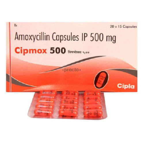 Amoxycillin Capsules For Treat Bacterial Infections Ip 500 Mg, 20 X 15 Capsules