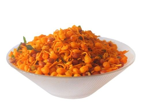 Crunchy Besan And Puff Rice Spicy Mixture Namkeen Carbohydrate: 48 Grams (G)