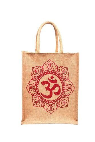 Eco Friendly Printed Jute Carry Bag For Shopping Use