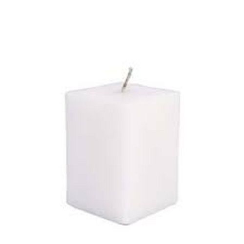 Rectangular Smooth Cotton Wick Solid Squared Based Scented Pillar Candle