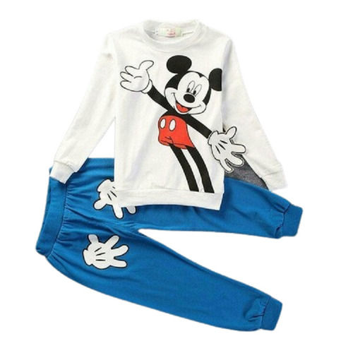 Round Comfortable Wear Full Sleeves Blended Cotton T-Shirt Lower For Boys Age Group: 6-14