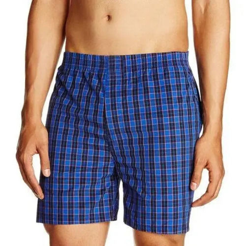 Skin Friendly And Comfortable Knee Length Plain Cotton Boxer