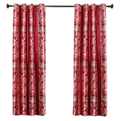 Multicolor Washable And Shrink Resistance Polyester Printed Curtain Set For Living Room