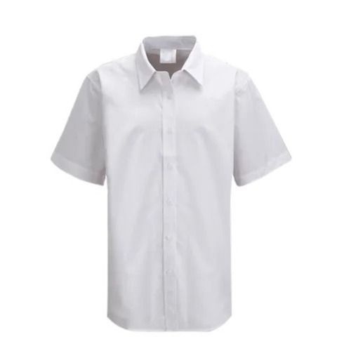  Half Sleeves Daily Wear Plain Dyed Polyester School Uniform Shirt  Age Group: 8 Year Above