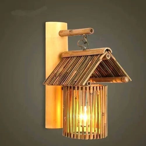 10-12 Inches Decorative Handicraft Hanging Bamboo Lamp