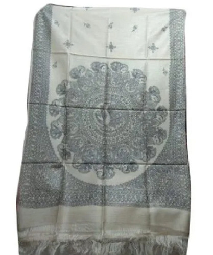 2.4 मीटर हवा पार होने योग्य और एंटी रिंकल कैज़ुअल वियर प्रिंटेड टसर सिल्क दुपट्टा डेकोरेशन मटीरियल: पेंट