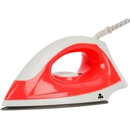 Red And White 3 Kilogram 150 Watt 220 Volts Aluminium Electric Iron Press