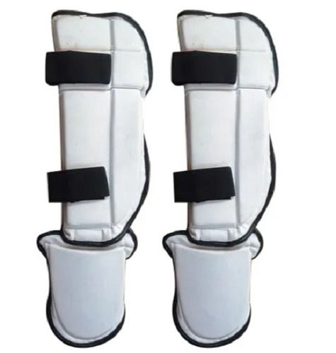 White 300 Gram Pvc Foam Shin Guard For Taekwondo 