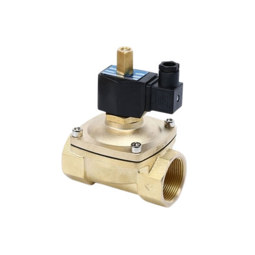 3X2X3.5 Inches 120 Grams Polished Brass And Plastic 2 Way Solenoid Valve Application: Industrial