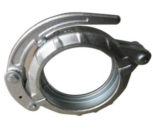 Silver 5 Inches Round Stainless Steel Concrete Pump Clamp For Plumbing