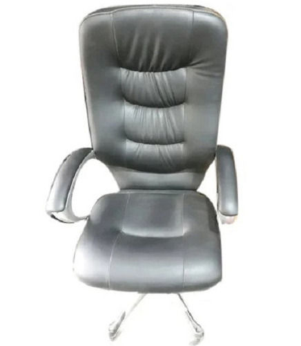 Machine Made 5X1.2 Feet Matt Finish Leatherette And Hdpe Plastic Body Boss Office Chair 