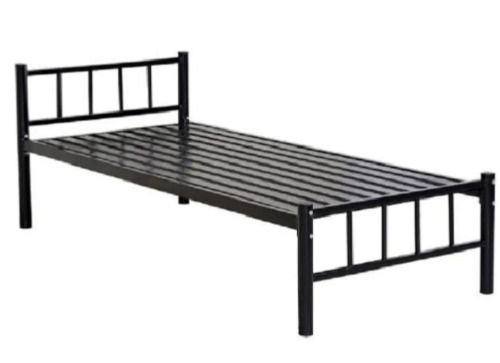 6X4 Feet 32 Kilogram Water Resistance Modern Plain Mild Steel Single Bed  No Assembly Required