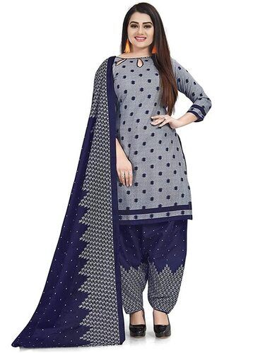 Ladies Cotton Salwar Suit - Attractive Pattern, Full Sleeves | Comfortable, Anti-Wrinkle, Casual Wear for Summer and Winter