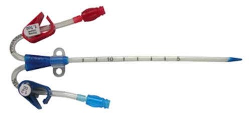 Light Weight Curved Plastic Body Dual Lumen Catheter For Hospital
