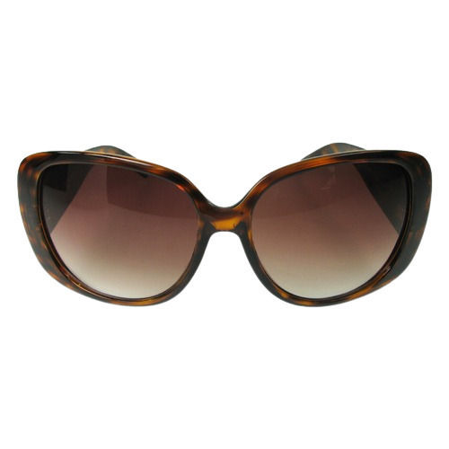 Brown And Black Light Weight Printed Plastic Fashion Sunglasses For Ladies 