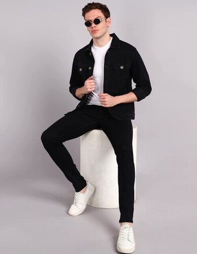 Men'S Carrot Fit Jeans Black
