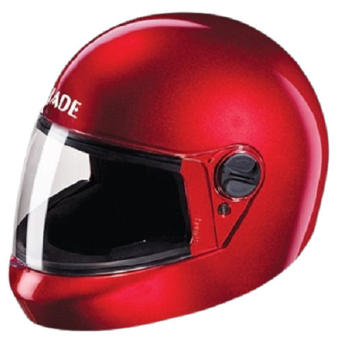 Red Safe Full Face Style Polystyrene Foam And Polycarbonate Bike Helmet 