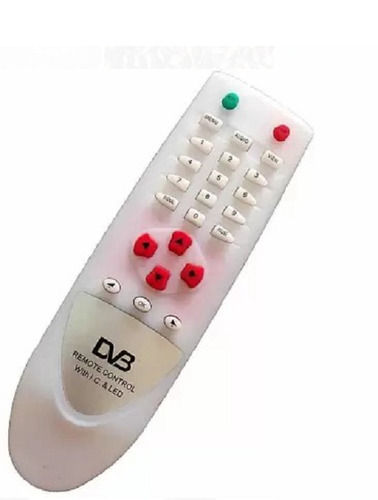 White 10 Meter Control Distance Plastic Dth Remote For Tv