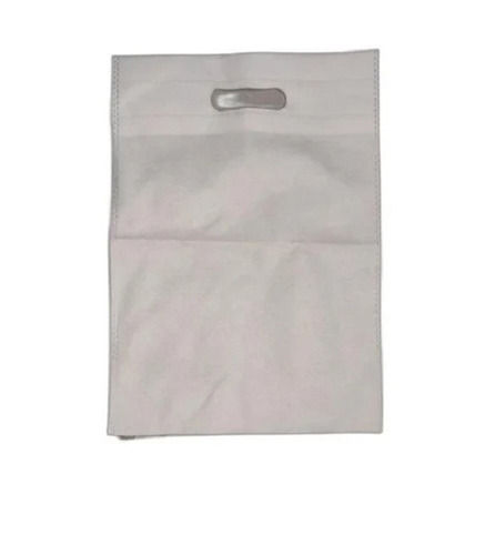 10x15 Inches Plain D Cut Non Woven Bags With Handles Style For Shopping Use