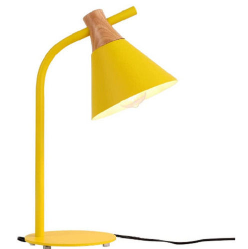 Yellow 22.5 X 19 X 51 Cm 15 Watt Irregular Shaped Plastic Body Electrical Table Lamp 