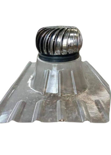 Silver 24 Volt Dc 5 Watt 21 Inch Round Rust Proof Aluminum Roof Ventilator 