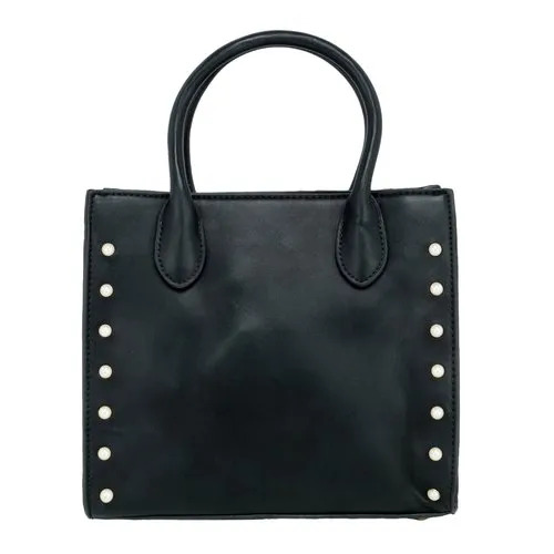 Black 26X35X12Cm Water Resistant Zipper Closure Pu Designer Sling Bag