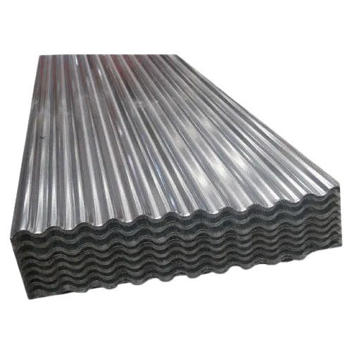 Rectangular 8 Feet X 600 Mm And 1 Mm Thick Corrugated Galvanized Iron Roofing Sheet