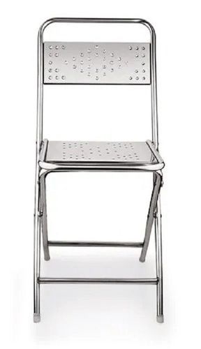 French Design Foldable Style Machine Made And Cutting Stainless Steel Chair