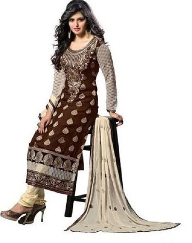 Multi Party Wear Modern Printed Full Sleeves Satin Fancy Suit For Ladies at  Best Price in Varanasi