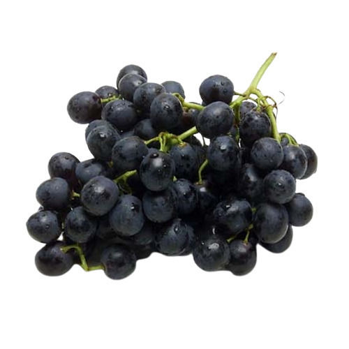 Open Air Pure And Natural Oval Sweet Whole Black Grapes 