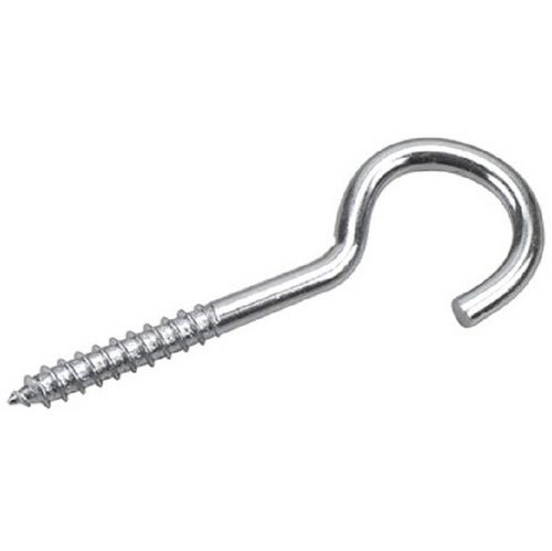 Silver Smooth Polished Finish Stainless Steel Drywall Screw Hook 