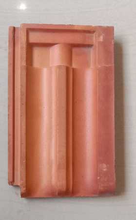 Terracotta Roofing Tiles with Interlocking Pattern