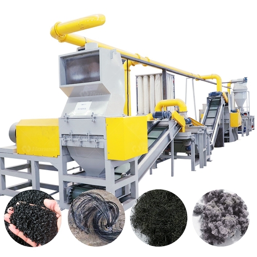 Tire Recycling Equipment Waste Tire Recycling Machine - Capacity: 200-1000 Kg/hr