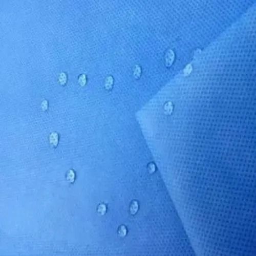 Skyblue Waterproof Plain Pattern Spun Bonded Polyester Hydrophobic Non Woven Fabric