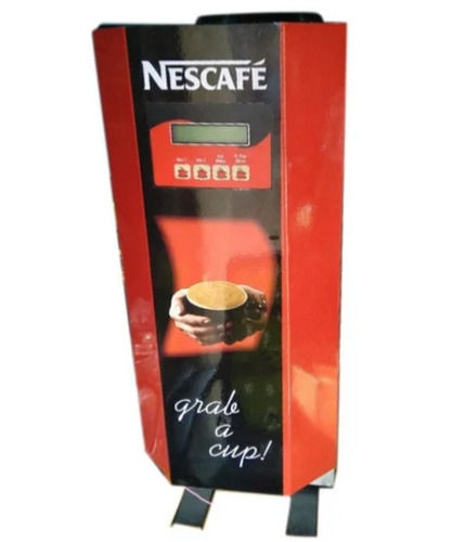 Red And Black 220V Mild Steel Automatic Coffee Vending Machine