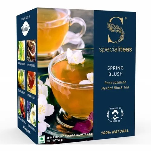 250 ग्राम अदरक और नींबू एंटीऑक्सिडेंट काली चाय 2 साल की शेल्फ लाइफ के साथ