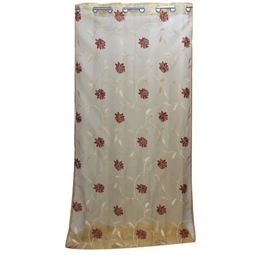 4x7 Foot Washable And Printed Polyester Embroidered Window Curtain