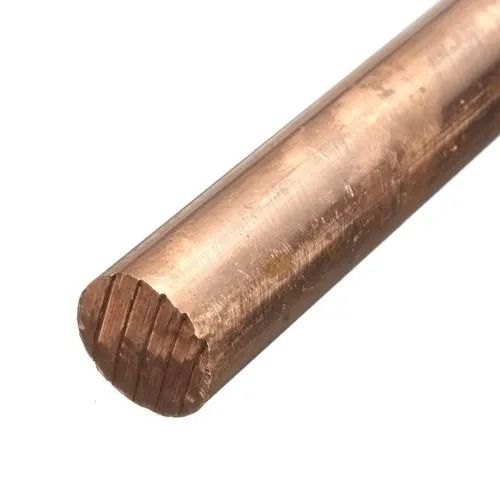 Golden 500Mm Round Alloy Finishing Hot Rolled Hardness Copper Rods 