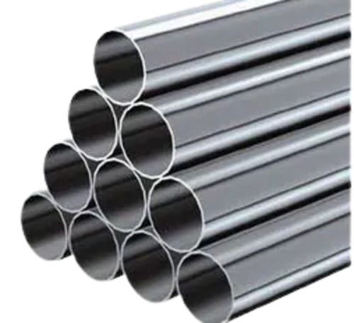 Silver 6 Meter Long And 4Mm Thick Round Galvanized Stainless Steel Pipe