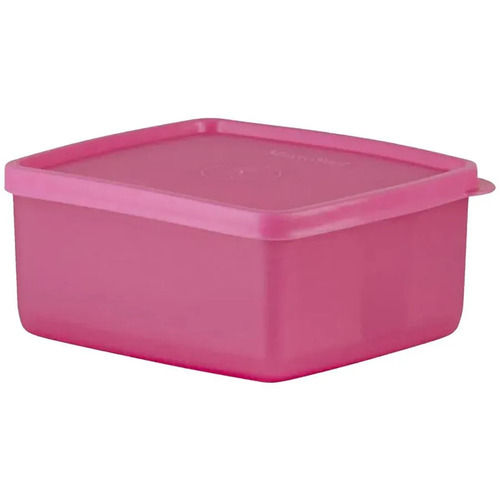 600 Milliliter Rectangular Color Coated Plain Plastic Container For Food