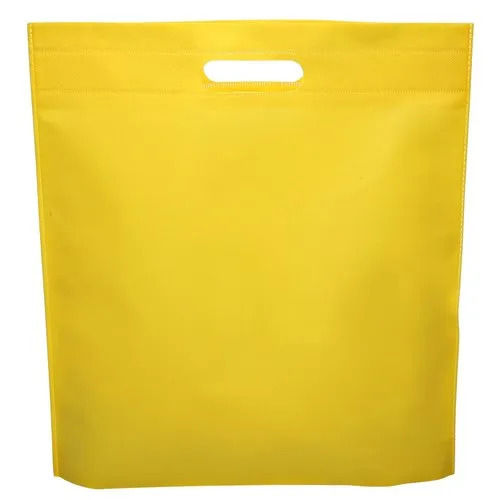 Silk Printing Eco Friendly Plain Dyed Non Woven D Cut Bags - Size 16X20 Inch