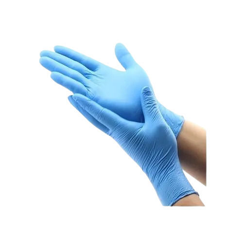 Blue Full Finger Short Cuff Waterproof Disposable Latex Surgical Gloves